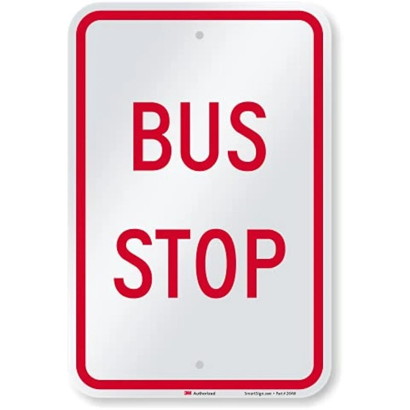Semne de stație de autobuz ușor de identificat
