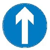 Traficul în două sensuri traversează un semn rutier uni sens