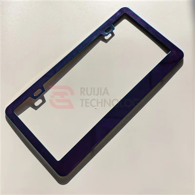 Chenar de etichetă irizant din aluminiu anodizat